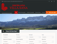 Tablet Screenshot of inmobiliariavillasana.com